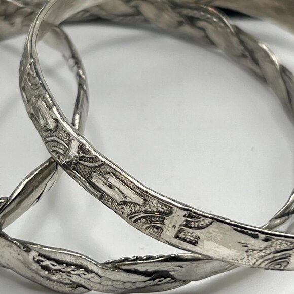 Taxco -Mexico 925 silver bangles - Picture 7 of 7